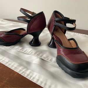 Black and red John Fluvog heels